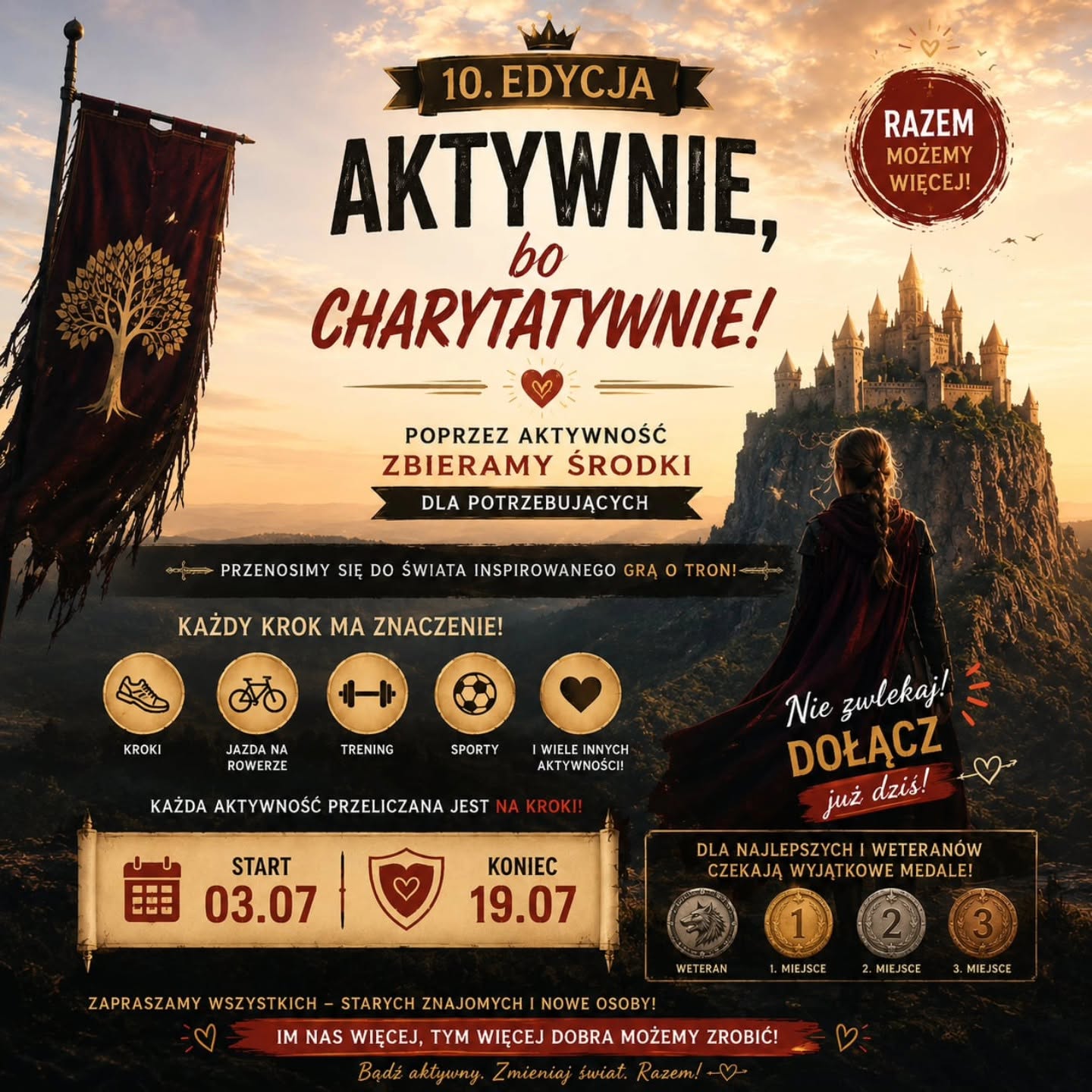 10 edycja Aktywnie bo Charytatywnie — Walka o Tron